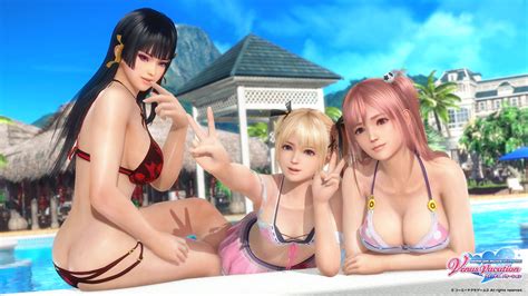 Women Blonde Pink Hair Video Game Characters Honoka Dead Or Alive