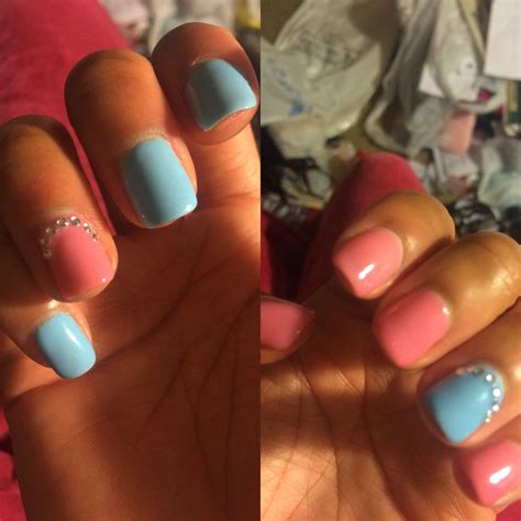 Pin By Brittany On Gender Reveal Nails Gender Reveal Nails Nails