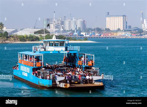 Kigamboni Ferry Docking Dar Es Salaam Tanzania Stock Photo Alamy