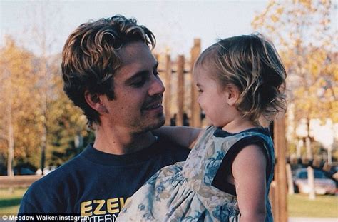 Paul Walkers Daughter Meadow Shares Flashback Picture Of Herself