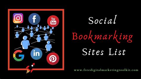 Top Social Bookmarking Sites List Get High DA PR Websites
