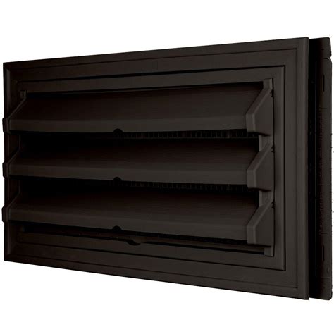 Builders Edge 9 38 In X 17 12 In Foundation Vent Kit With Trim Ring