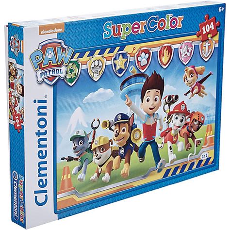 Puzzle Supercolor Puzzle Paw Patrol 104 Teile Clementoni Mytoys
