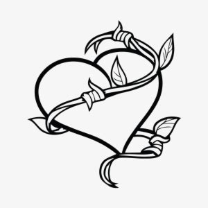 However, the meaning does tend to vary depending on which type of vine you use. Floral Heart Tattoos - Flower Heart Frame Png - Free ...