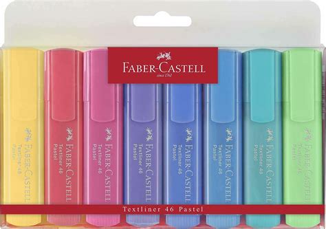 Faber Castell Pastel Textliner Highlighters Set Of 8 Hadafy