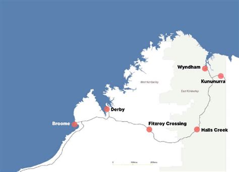 Map Of The Kimberley Region Western Australia Download Scientific