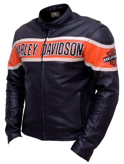 Harley Davidson Biker Genuine Leather Jacket Victoria Lane Style