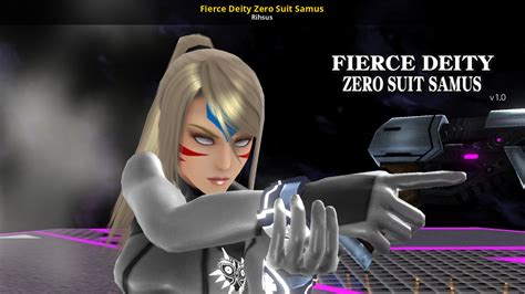 Fierce Deity Zero Suit Samus Super Smash Bros Wii U Mods