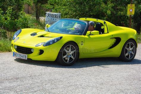 Lotus Elise On An Old Racing Car In Rally Mille Miglia 2022 The Famous