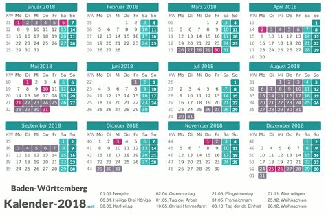 Ferien Baden Württemberg 2018 Ferienkalender And Übersicht
