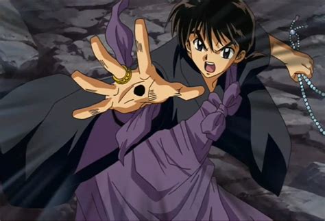 Miroku The Monk And His Wind Tunnel From Inuyasha Inuyasha Kagome