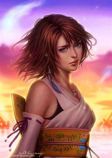 Hot Digital Portraits By Zolaida Yuna Final Fantasy Final Fantasy X Final Fantasy Girls