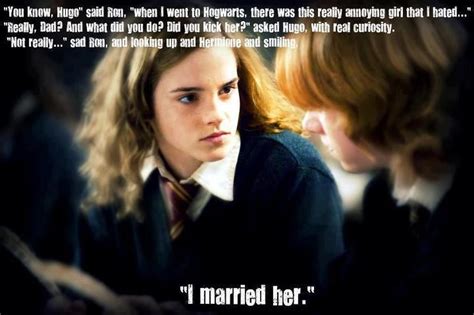 ron and hermione harry potter harry potter love ron and hermione