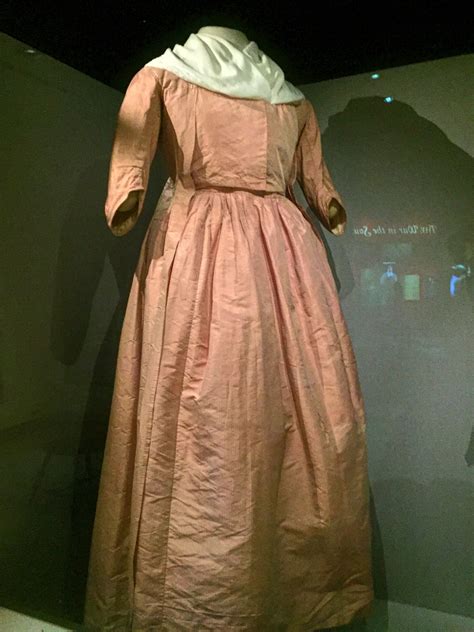 Pink Silk Revolutionary War Era Gown Circa 1770 Yorktown Victory