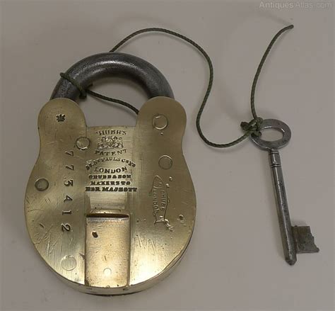 Antiques Atlas Brass And Steel Padlock By Chubb London C1850