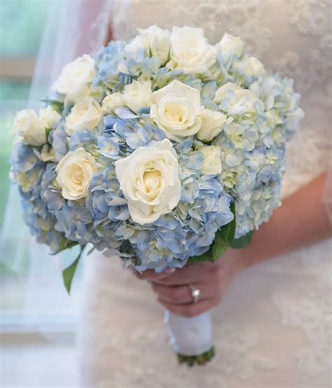 Candice Brown Photography Timeline Blue Hydrangea Bridal Bouquet
