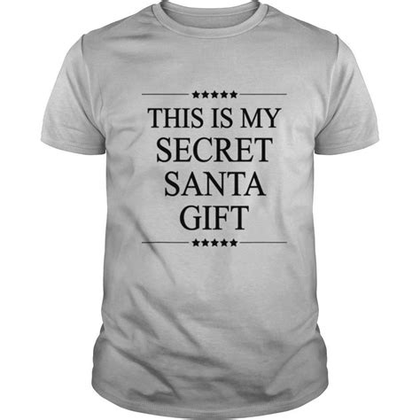 this is my secret santa t merry christmas stars shirt