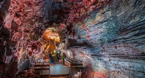 Explore Lava Tunnel Cave Raufarhólshellir Raufarhols Cave One Of The