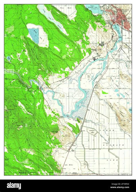 Klamath Falls Oregon Map Hi Res Stock Photography And Images Alamy