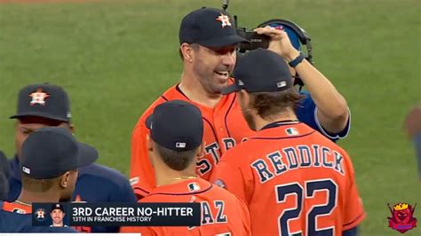 Justin Verlander Throws His 3rd Career No Hitter Against The Blue Jays