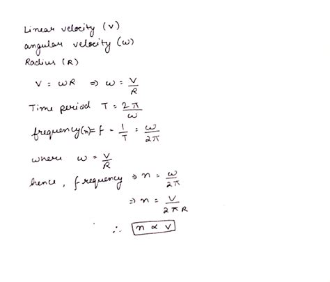 Obtain Vector Relation Between Linear Velocity And Angular Velocity