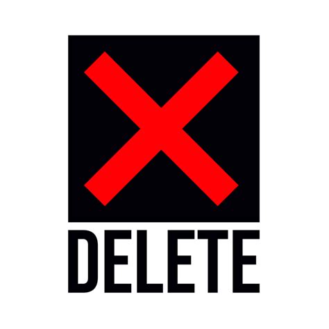Delete Button Symbol On A Transparent Background 31975269 Png