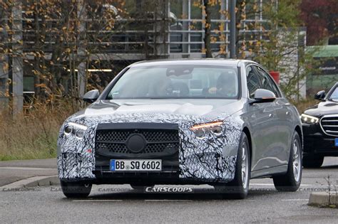 Mercedes E Class Drops Disguise And Shows Its New Sleeker Body