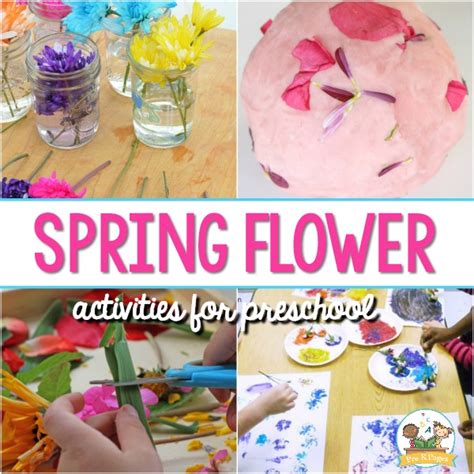 Flower Activities For Preschoolers Pre K Pages