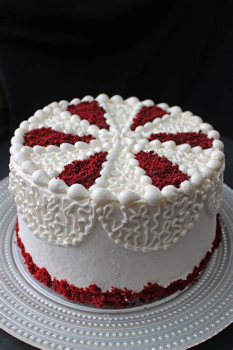 Layering eggless red velvet cake recipe Red Velvet Layer Cake! With my conbination of Cream Cheese ...