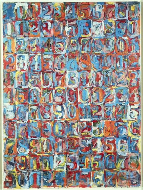 Stock Photo 260 376 Numbers In Color By Jasper Johns Encaustic