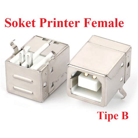 Jual Socket Soket Konektor Printer Usb Tipe Type B Female Betina 4 Pin Kota Surabaya Bm