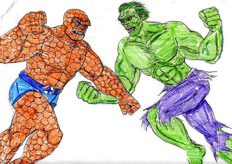 Hulk Vs Thing By Theaven On Deviantart