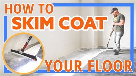 HOW TO Skim Coat Your Floor With Epoxy Concrete Repair Countertop