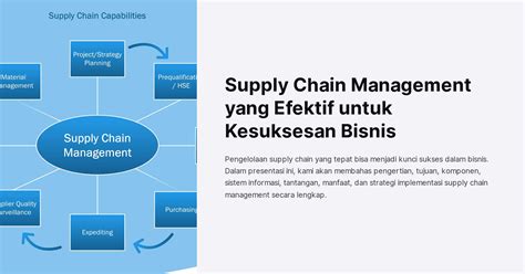 Supply Chain Management Yang Efektif Untuk Kesuksesan Bisnis
