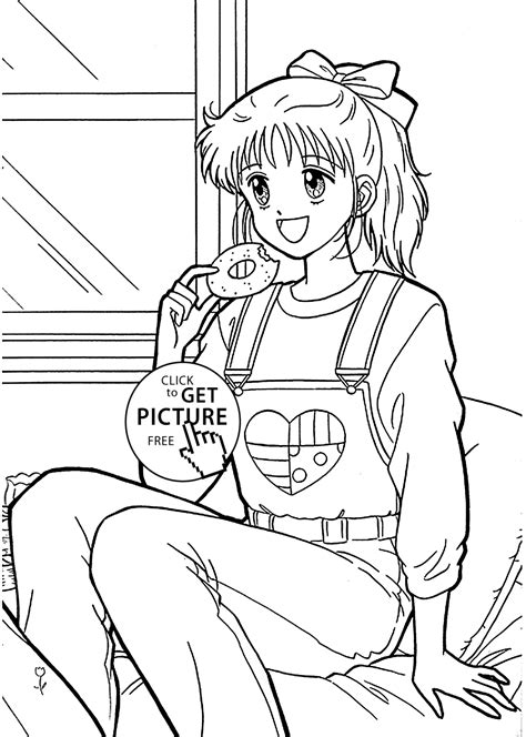 Miki From Marmalade Boy Coloring Pages For Kids Printable Free