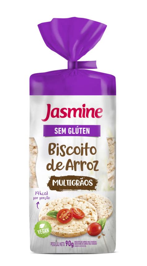 Biscoito De Arroz Sabor Multigrãos Jasmine Alimentos