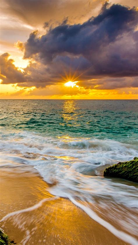 hawaii beaches sunset wallpaper