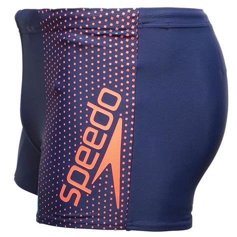 Buy Speedo Mens Gala Logo Aqua Shorts Navyorange