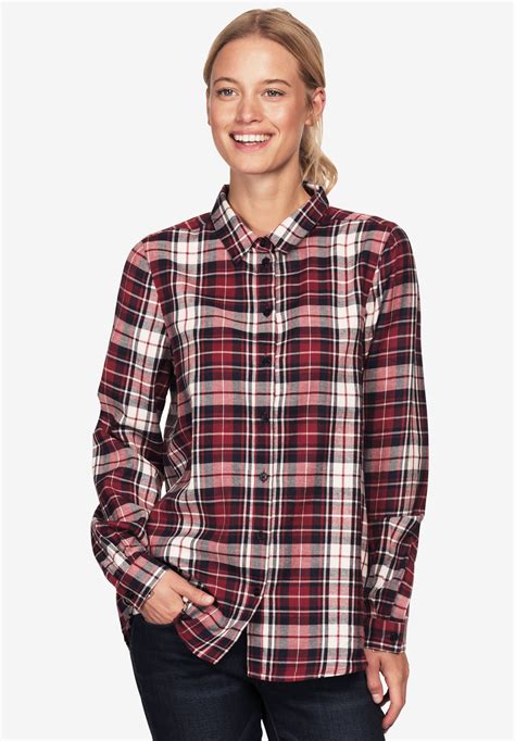 plaid-flannel-shirt-by-ellos-fullbeauty-outlet