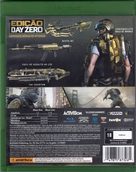 Call Of Duty Advanced Warfare Day Zero Edition 2014 Xbox One Box