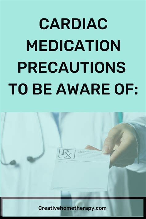 Cardiac Medication Precautions To Be Aware Of Medical Tests Medical