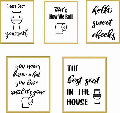 Signs Bathroom Canvas Reverse Funny Sayings Quotes