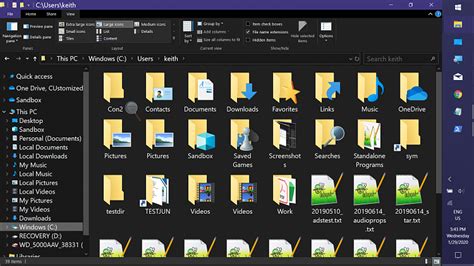 Changing Size Of Iconstext Of The Navigation Pane In File Explorer