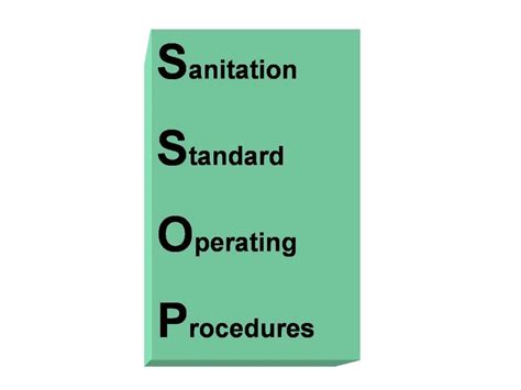 Ppt Sanitation Standard Operating Procedures Powerpoint Presentation