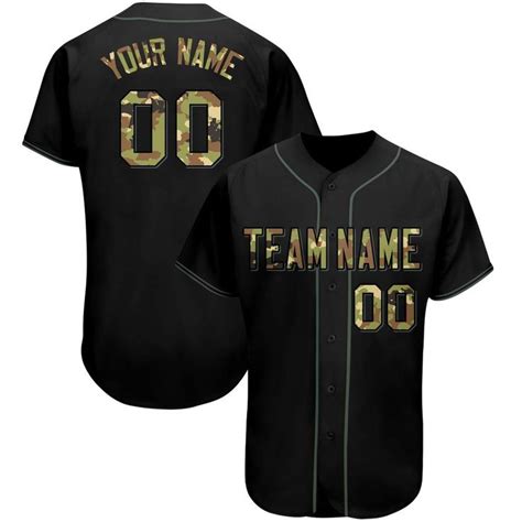 Custom Button Down Baseball Jersey Design Teamyour Name And Numbers S