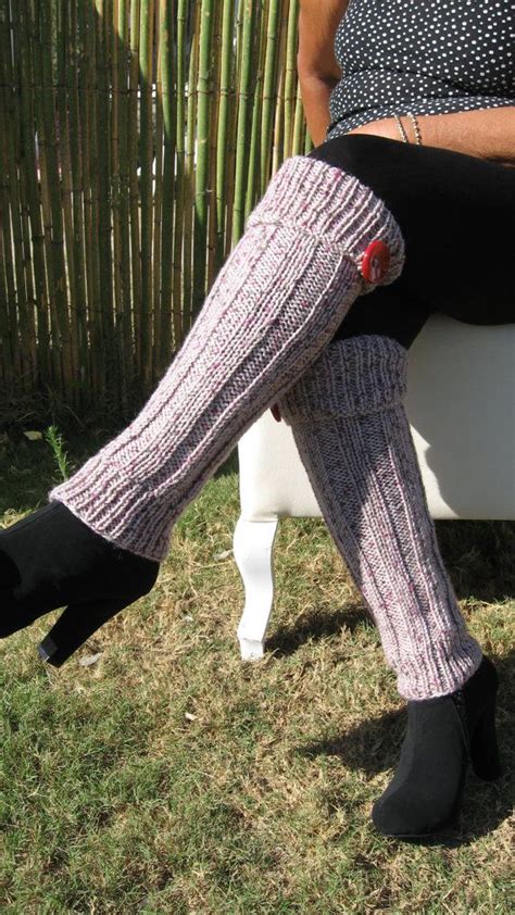 hand knit leg warmers womens wool leg warmer legwarmer fall autumn winter chrismas fashion