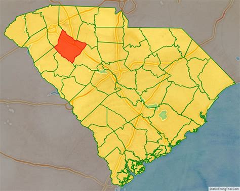 Map Of Laurens County South Carolina
