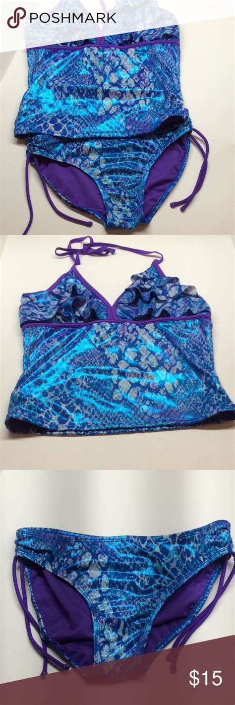 Justice 2pc Swimsuit Sz 18 Girls Swimsuits 2 Piece Swimsuits