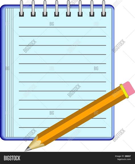 Notepad Image And Photo Free Trial Bigstock