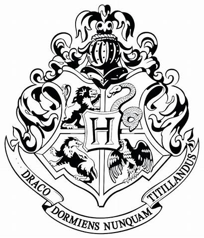 Hogwarts Potter Crest Harry Coloring Gryffindor Pages